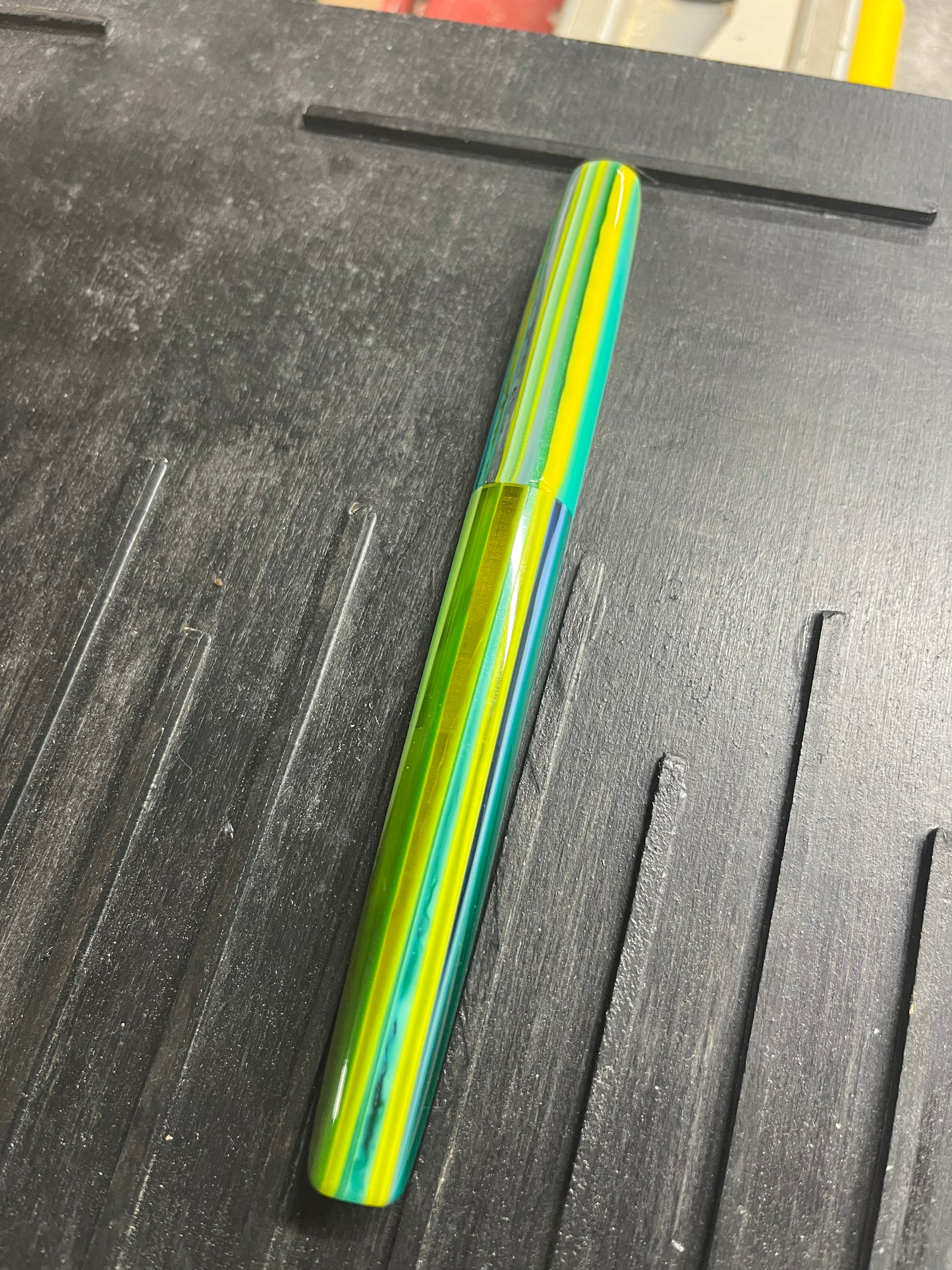 Tour - Yellow Blue Stripes Fountain Pens