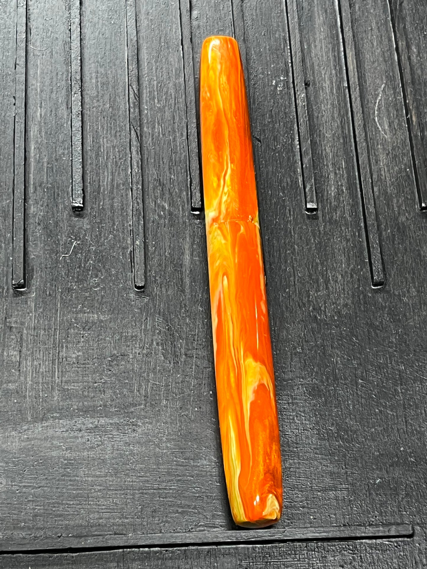Facet - Orange Cream Fire Fountain Pens