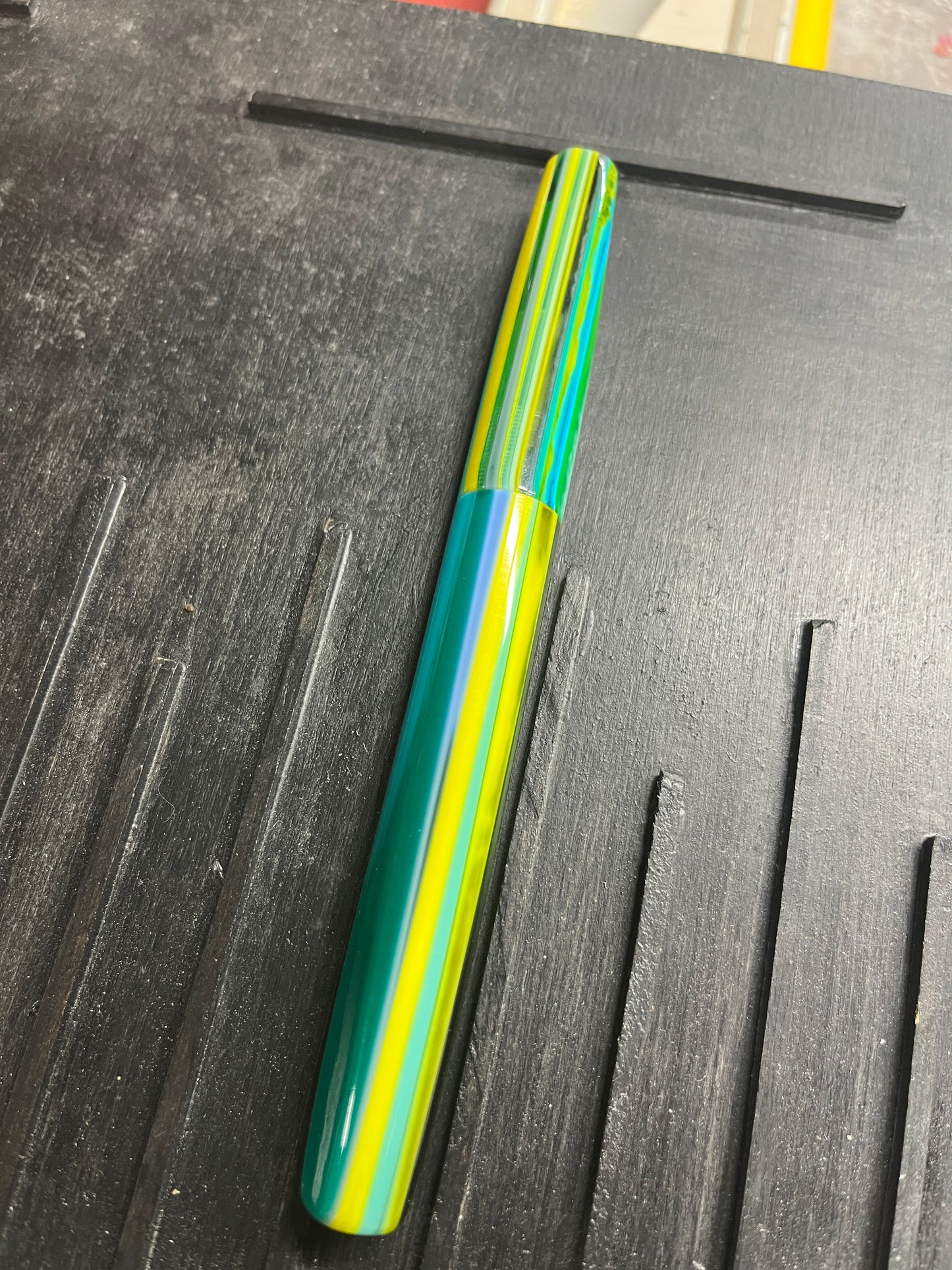 Tour - Yellow Blue Stripes Fountain Pens